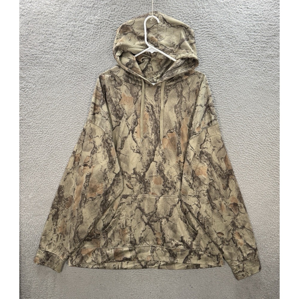Natural Gear Sweatshirt Adult 2XL XXL Camouflage Hoodie Performance Stretch Mens